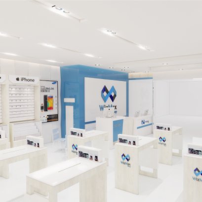 ออกแบบร้านมือถือ Wizmax Central Westgate บางใหญ่ นนทบุรี